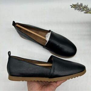 STYLE & CO Women's Nolaa Round-Toe Slip-On Flats black smooth faux leather 7.5 M